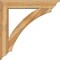 Ekena Millwork Thorton Traditional Rough Sawn Bracket w/ Offset Brace, Western Red Cedar, 8"W x 44"D x 44"H BKT0806X44X44THR01RWR - alternate 4